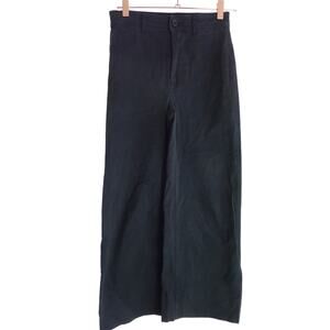 Everlane The Lightweight Wide Leg Crop Chino Light Black Size 00